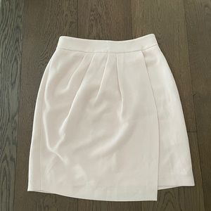 Brand New Unworn Club Monaco Crepe Mini Skirt in Blush Pink - Size 0